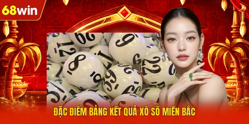 Đặc điểm bảng kết quả xổ số miền Bắc