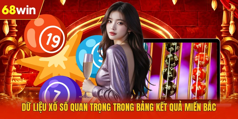 Dữ liệu xổ số quan trọng trong bảng kết quả miền Bắc